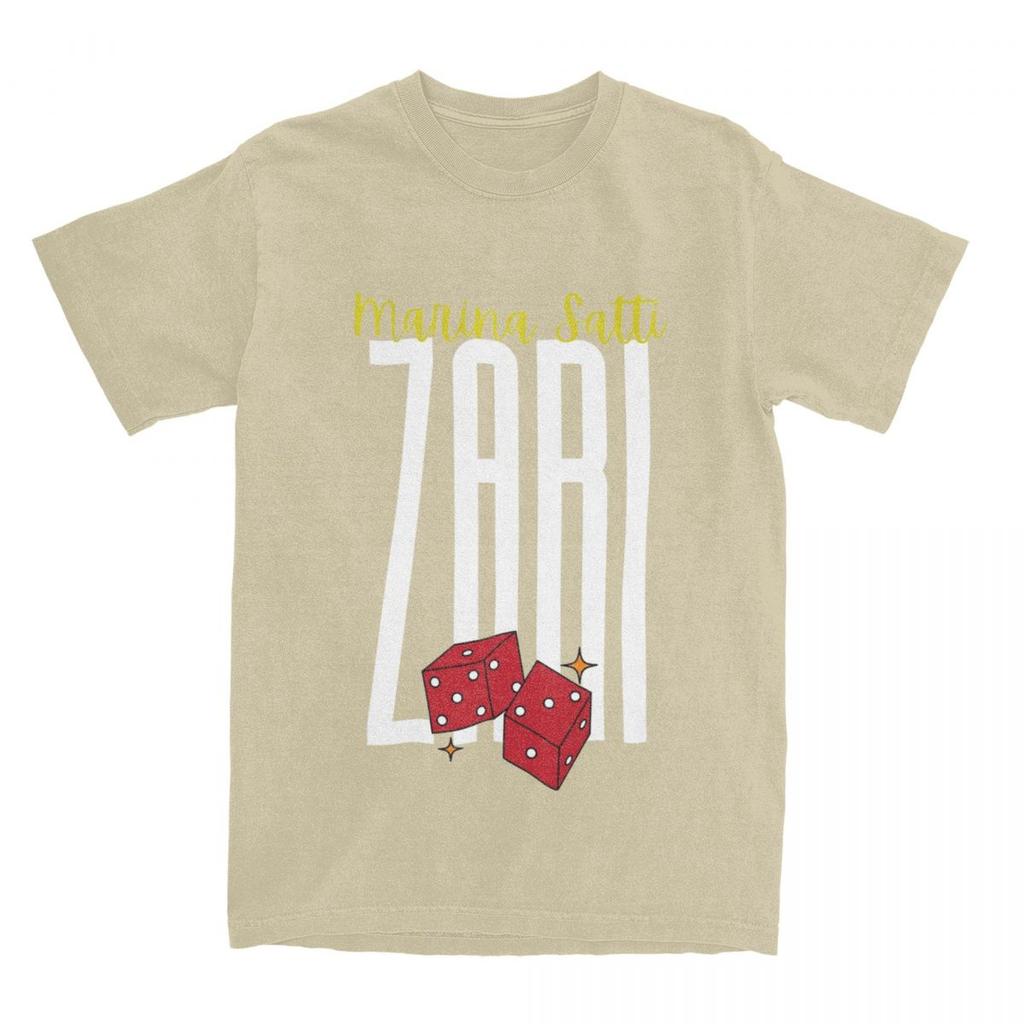 Summer Marina Satti Zari Shirt Merchandise for Men Women Cotton Funny Eurovision Greece Tee Shirt Short Sleeve Clothing