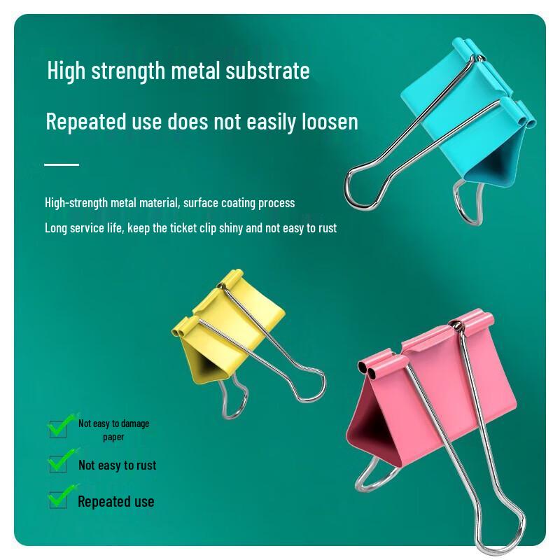 Deli 50mm Colorful Binder Clips