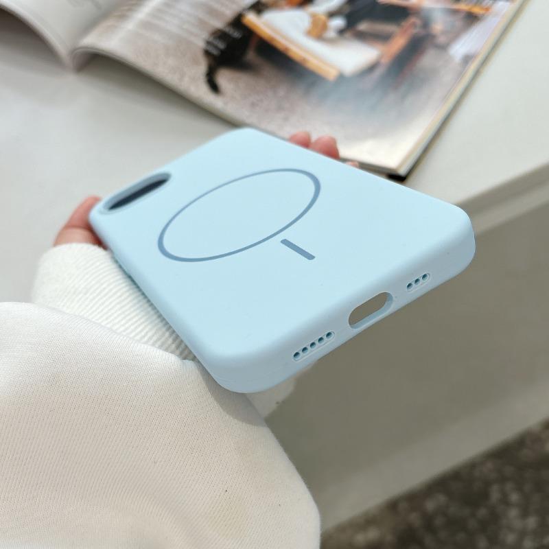 16E Official Liquid Silicone Magsafe Case for iPhone 16E SE4 Magnetic Wireless Charging Protector Soft Matte Cases Cover