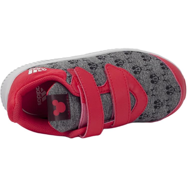 Adidas Fortarun Slip Resistant Abrasion Resistant Low top Toddler Shoes Gray Red Infant And Toddler BA9911