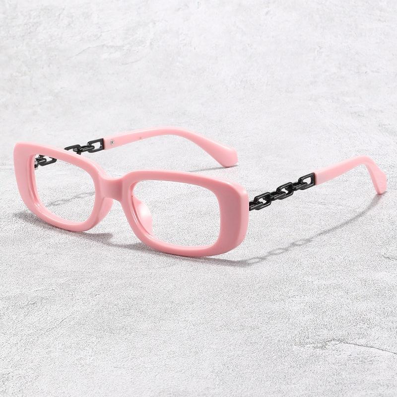Personalized metal chain legs fashion middle-aged and elderly anti-blue reading glasses trendy computer goggles