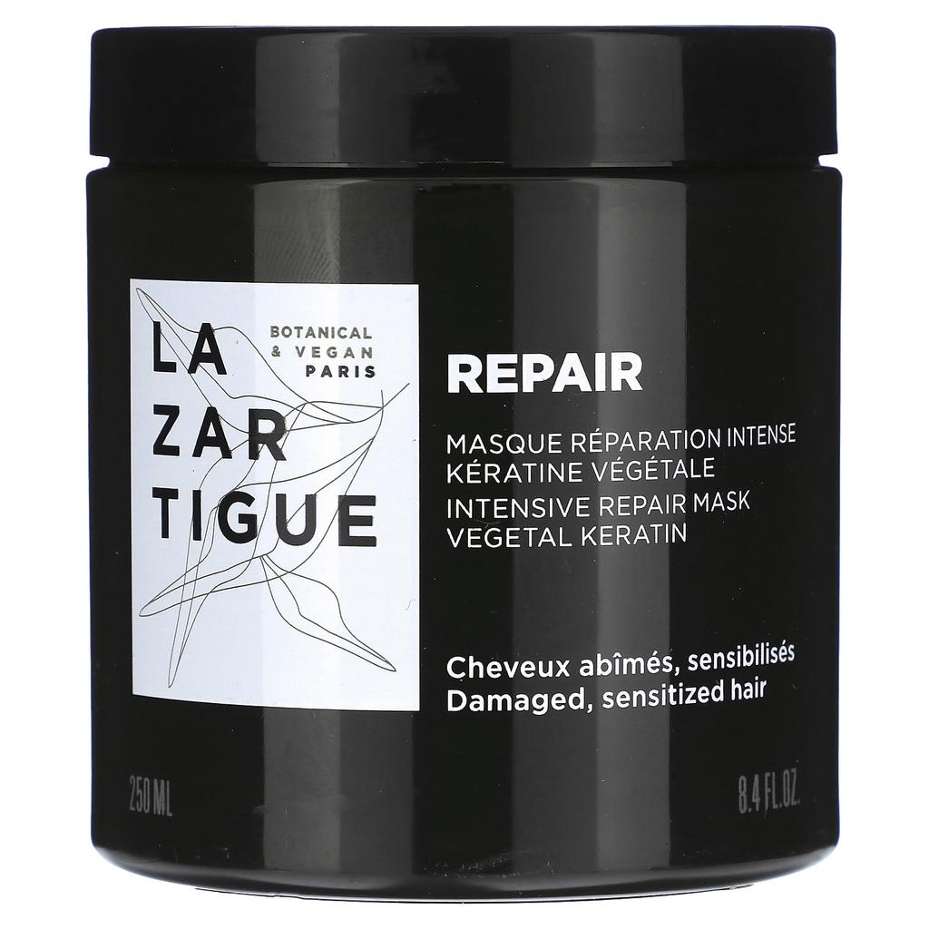LAZARTIGUE Intensive Repair Mask, with Vegetable Keratin, 8.4 Fl Oz