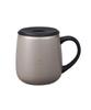 BRUNO Stainless Steel Mug with Lid, Short, 320ml, Insulates Hot and Cold Drinks, Double-Layered Vacuum Wall, Perfect for Remote Work, Camping, and