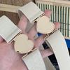 Женский кожаный ремень с эластичной талией 4 см и узором в виде сердечек для платья и джинсов