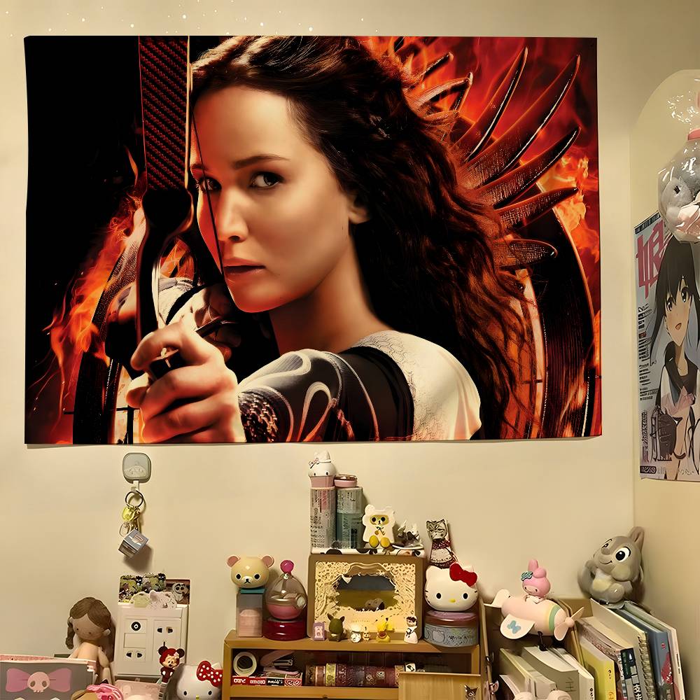 1pc The Hunger Games Colorful Hippie Psychedelic Bedroom Dorm Decor Aesthetic