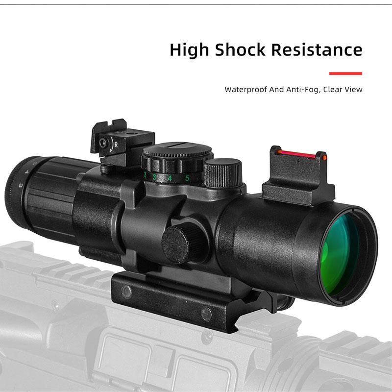 FIRE WOLF 3-12X32  Scope Red and Green Dot 20mm Dovetail Reflex Optical Scope Tactical Scope for  Snip