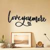 Charming 1pc Metal Wall Sign - Love You More. A Delightful Valentine's Gift and Retro Wall Decoration Hanging Ornament.