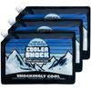 Набор ледяных пакетов Cooler Shock из 3 штук, больших, многоразовых, поддерживает температуру при 7CSLSET -7,8℃