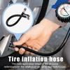 Шланг для накачивания автомобильных шин Удлинительная трубка для накачивания воздушного насоса Адаптер для воздушного насоса Удлиненная насадка для накачивания автомобильных шин Самоблокирующийся
