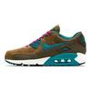 Air Max 90 Кожа Ретро Повседневные Замшевые Амортизирующие Прочные Низкие Кроссовки для Бега Женские кроссовки Коричневые Зеленые 768887-300