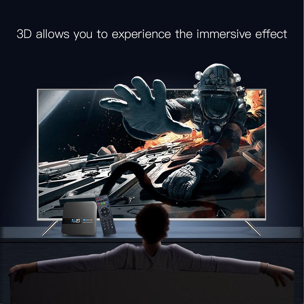 H20 Smart Android TV Box Android 10,0 2 ГБ 16 ГБ 4K HD H.265 Медиаплеер ТВ-приставка Android 3D Play Store Очень быстрая телеприставка 1080P