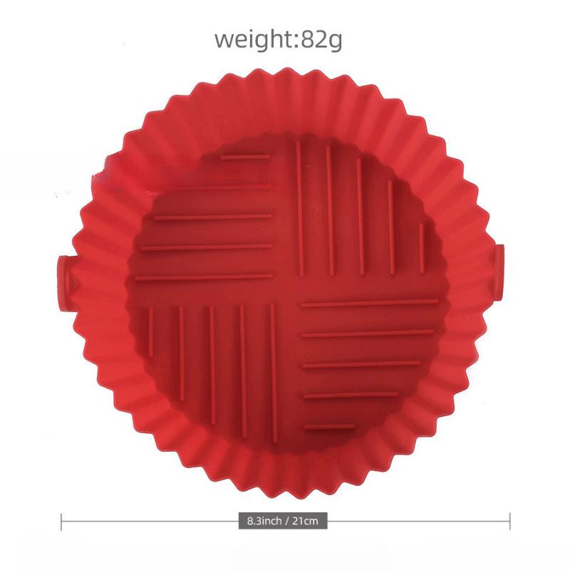 Air Fryer Silicone Liners Reusable Silicone Air Fryer Tray for Microwave Oven Non Stick Air Fryer Basket Kitchen Accessories