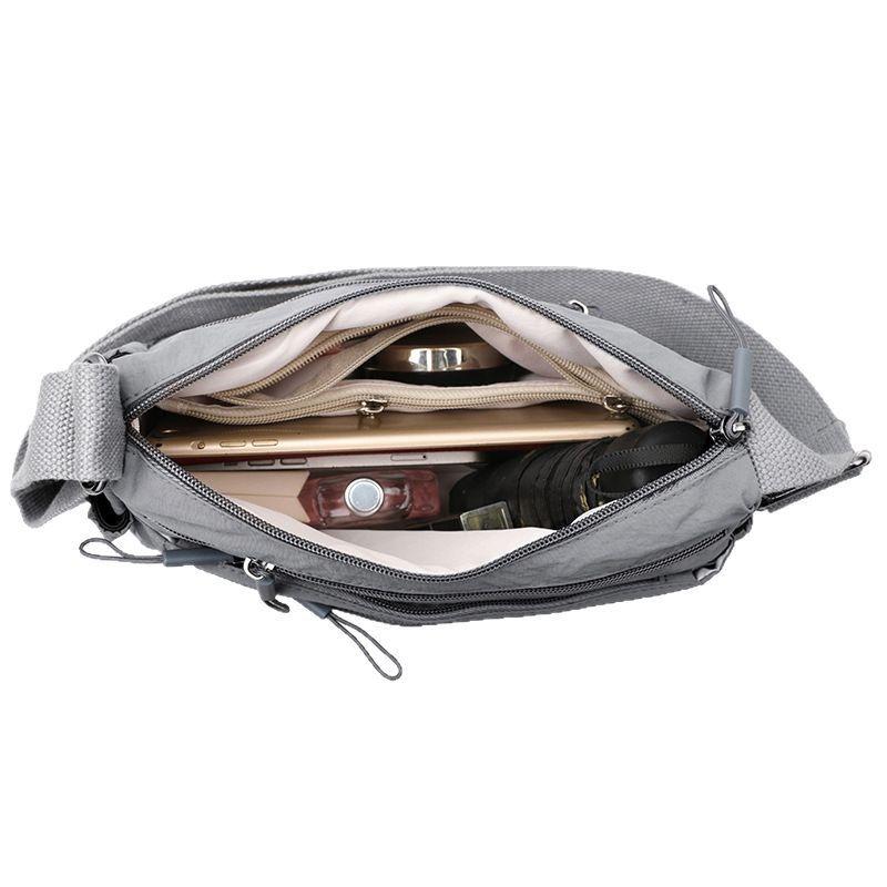 Многослойная повседневная и легкая сумка-мессенджер на одно плечо, женская модная простая и универсальная многоотделенческая сумка для поездок на работу, сумка для мамы среднего возраста