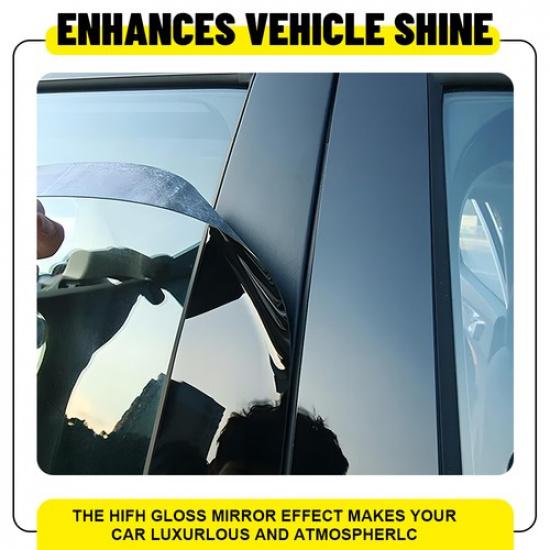Fit for -24 Toyota Sienna Glossy black Pillar Post Door Trim Window Cover N