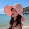 Летняя женская соломенная шляпа с бантом, складная пляжная кепка для женщин, солнцезащитные шляпы с защитой от ультрафиолета, повседневная уличная шляпа-ведро