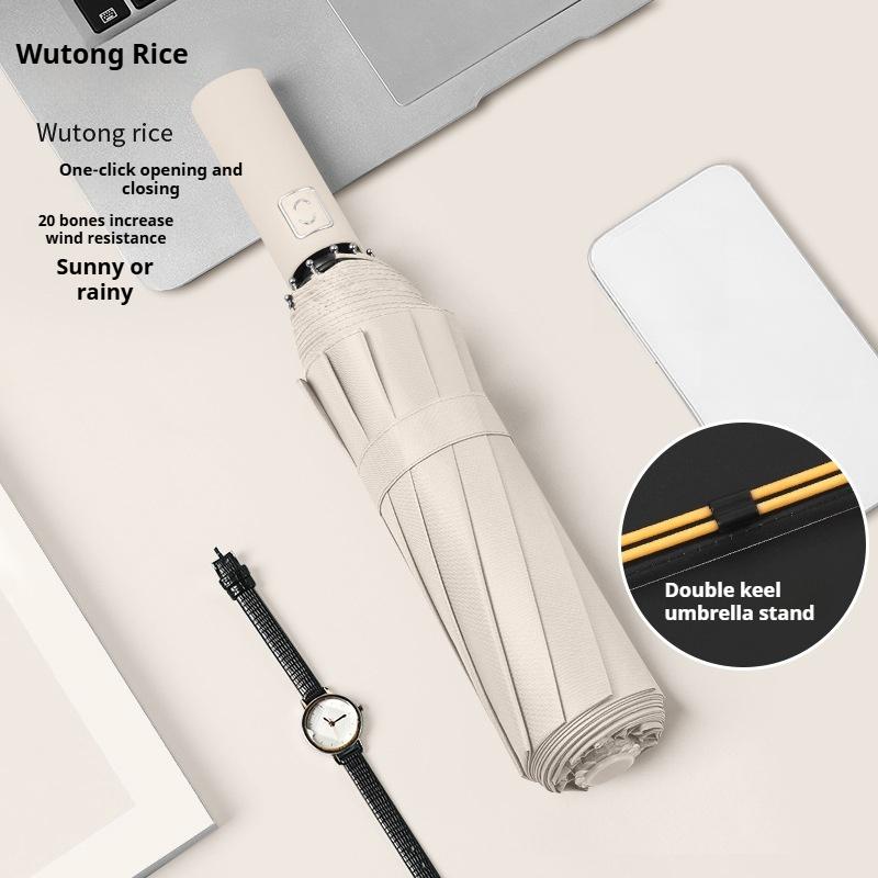 Полностью автоматический двойной большой зонт складной зонт от непогоды и дождя зонт от солнца зонт от солнца зонт 24 кости