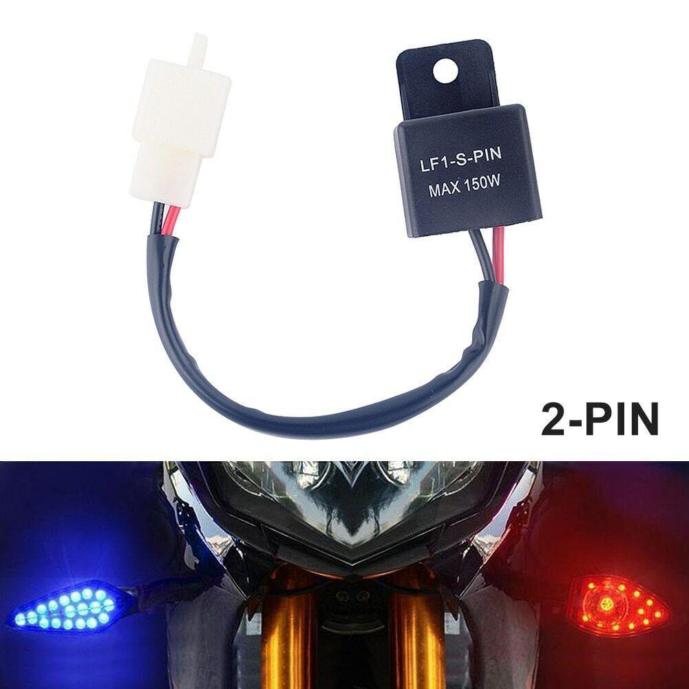 2PIN 12V Motorcycle Adjustable LED Turn Warning Relay Accessory MT09 FZ1 FZ6 R6 Flash MT G0R6