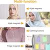 4 Packs Hijab Magnetic Pins Buttons Scarf Round Magnets No Snag Magnets Hijab for Women