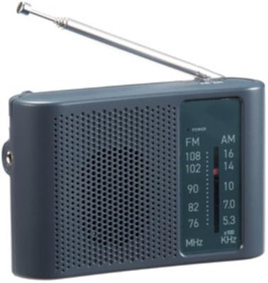 Marutatsu Wide Mini Portable Radio AA Batterys x 2 Простой дизайн для любого, легко носить с собой, компактный, карманный, Mosimonisonal Disaster Prevention Black