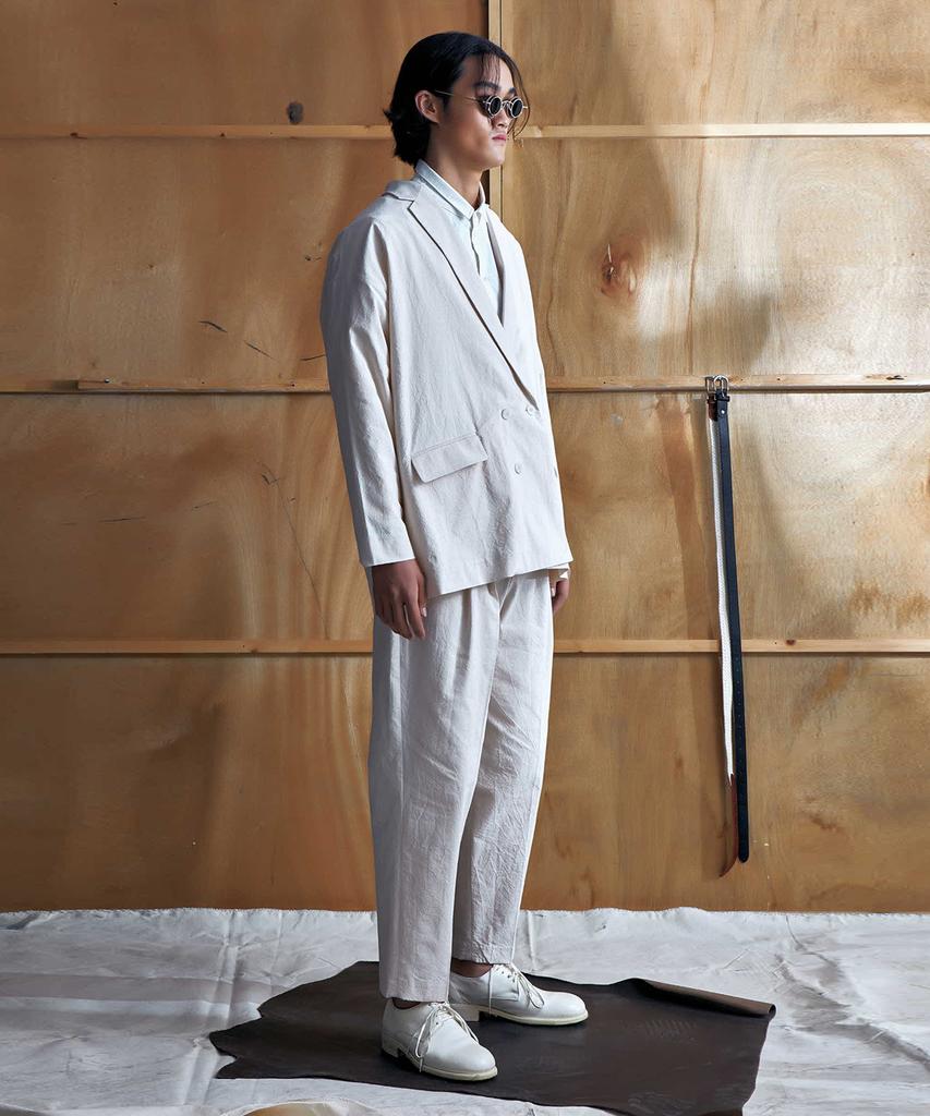 EASE Wrinkled Pants_Ivory