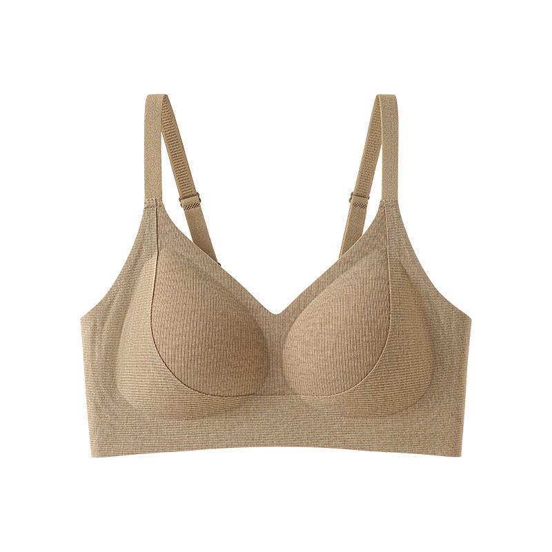 Underwear women's small breasts gather 1011 new popular bras, no steel ring, anti-sagging fixed cup, no traces, comfortable bra