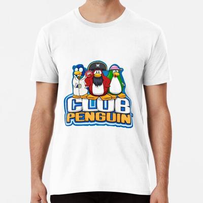 Футболка с логотипом Club Penguin и персонажами S-5XL Лучшая футболка