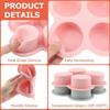Air Fryer Egg Mold Round Shape Eggs Mold 3 Cavity Non-Stick Silicone Air Fryer Egg Pan Egg Steamer Cooking Mold Fried Egg Tool
