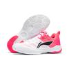 Li Ning Амортизирующие Отскакивающие Низкие Бадминтонные Кроссовки Унисекс Бело-Розовые AYTV017-2