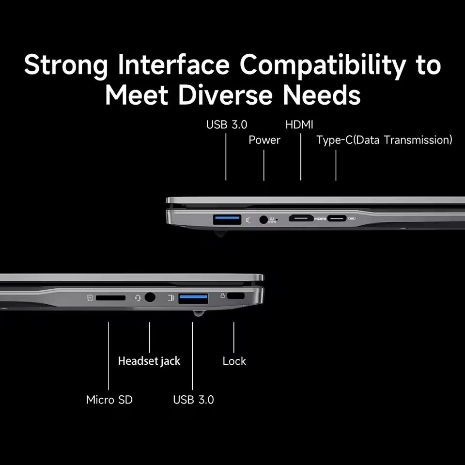 BMAX X15 Power Ноутбук 15.6'' 16 ГБ DDR4 RAM 512 ГБ SSD Windows 11 Ноутбук Процессор Intel Core I3-8109U Офисный компьютер