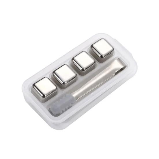 Набор кубиков льда из нержавеющей стали, многоразовые охлаждающие камни для вина, виски, пищевой современный дизайн, барная вечеринка