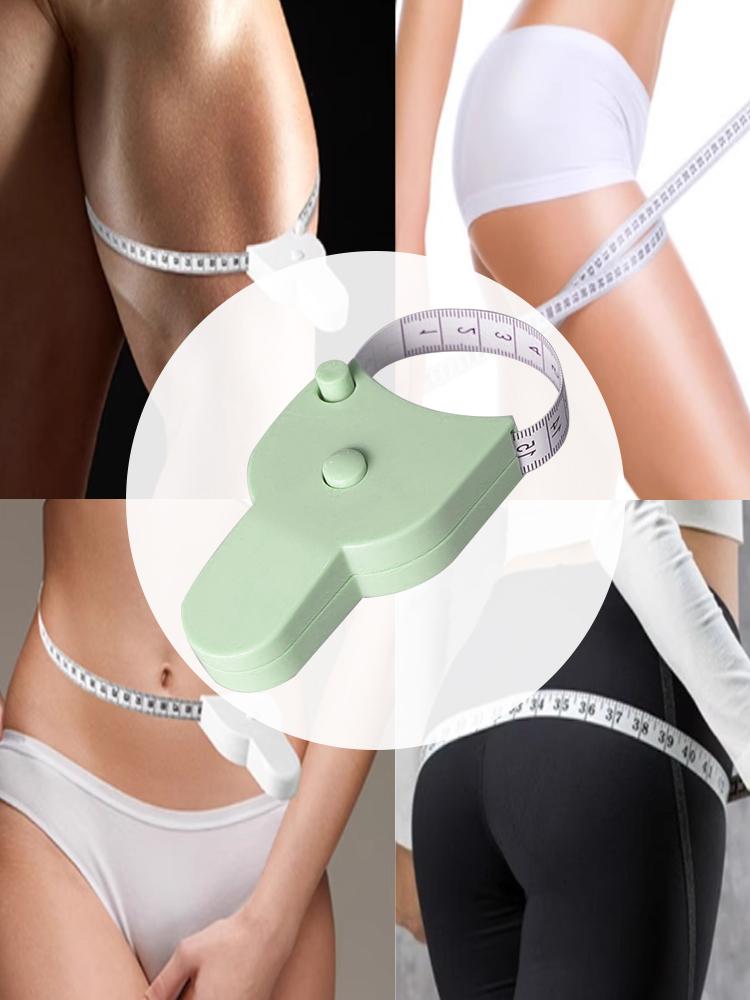150 Cm Body Measuring Tape Retractable Measuring Tape Push Button Retract Self-Tightening Measure Ruler for Body Waist Chest Leg