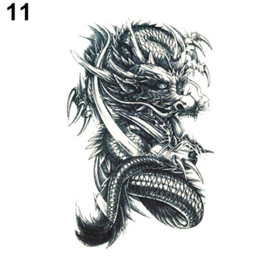 Large Sexy Tattoo Skull Temporary Body Arm Stickers Removable Waterproof Sticker