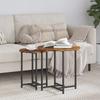 Modern Metal Frame Side Table Set of 2, High and Low, Living Room Decorative Tables, Coffee Tables