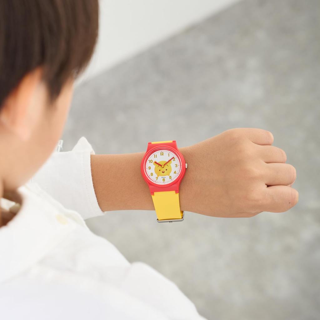 Watch Cue and Cue Analog Disney TSUMTSUM 10 ATM Water Resistant Urethane Belt Girls Yellow [Citizen Q&Q] [Q&Q] V06A-505VK