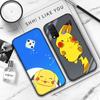 JP37 Pikachu Pokémon Black Soft Case for Xiaomi Poco X6 X4 M5 M6 F5 F6 C65 C55 C50 C51 C40 Pro Redmi 14C A3X 13C 12C 11T 10A 9C Note 7 6 8A Plus