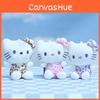 Kawaii Whimsical Kt Cat Plush Keychain Adorable Soft Toy Bag Accessory Tall 12cm