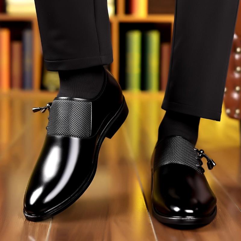 Модные Новые Черные Коричневые Лоферы Мужские Заостренные Лакированные Повседневные Туфли Свадебное Платье Выпускной Вечер Обувь Zapatos Hombre