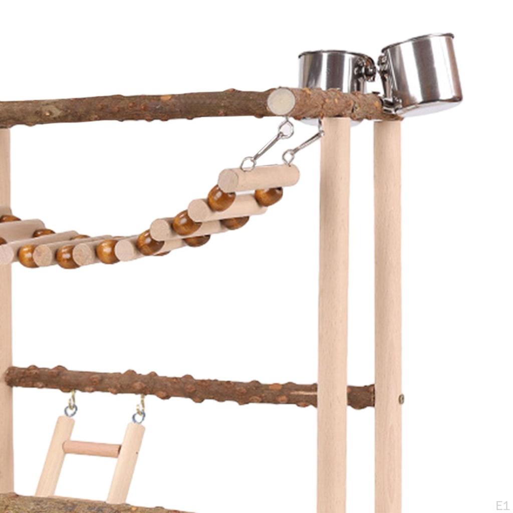 Игровая площадка для попугаев, игровой стенд, игрушки для упражнений, деревянная жердочка для попугаев, тренажерный зал,