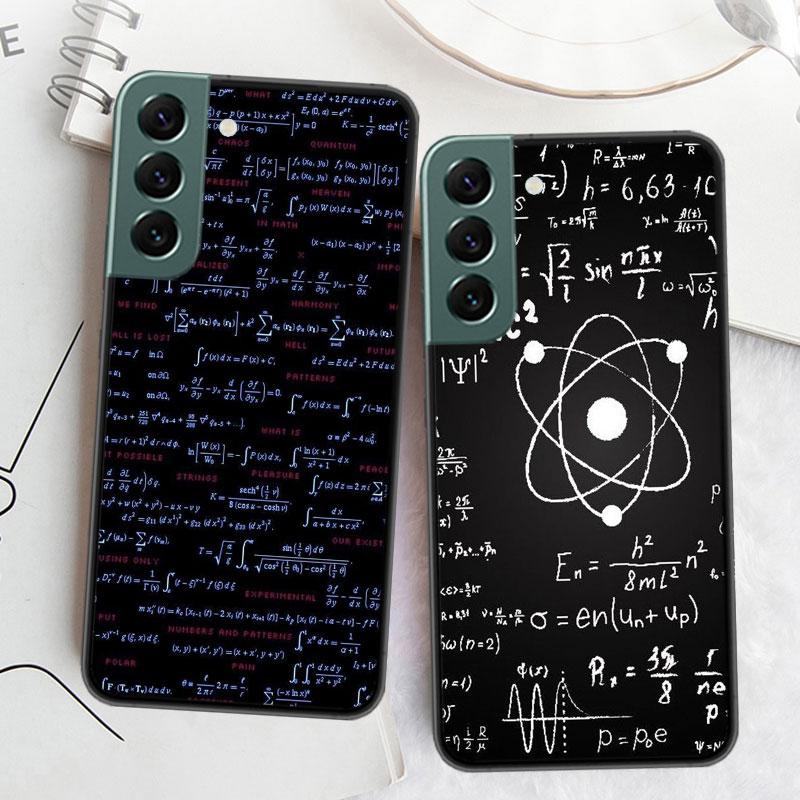 Physics Chemical Mathematics Phone Case For Samsung Galaxy Note 20 Ultra 10 Lite 9 8 M11 M12 M21 M30S M31 M32 M51 M52 J8 J6 J4 P