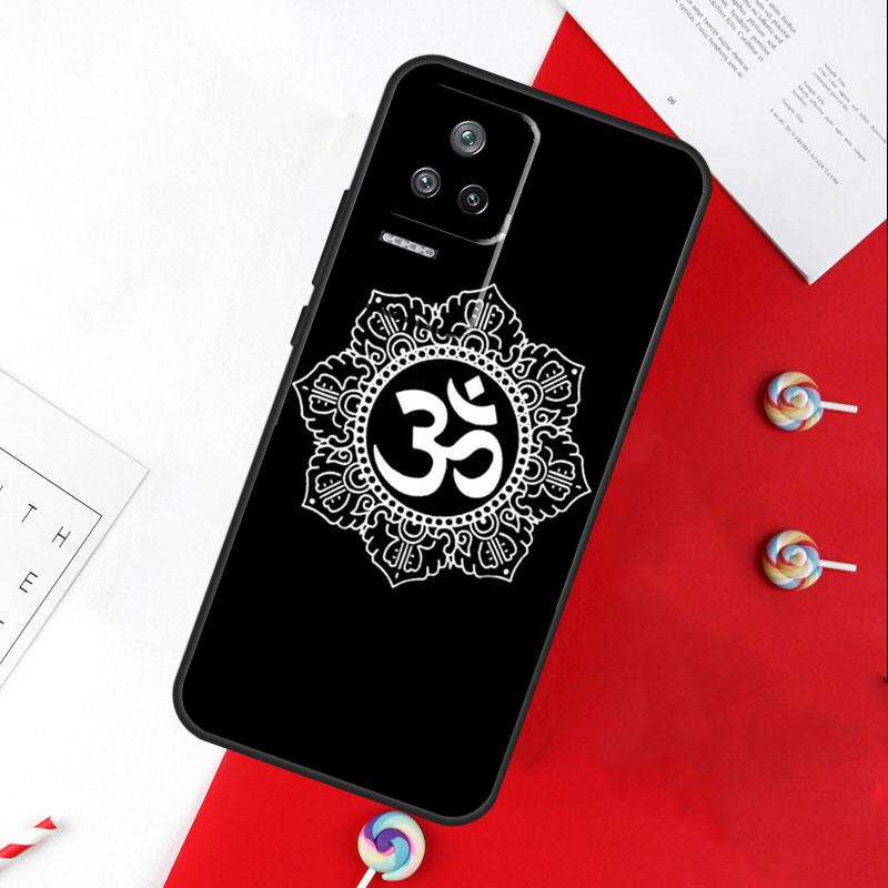 Чехол-обложка с индуистским символом Йога Ом для Xiaomi 13T 11T 12T 14T Pro 13 14 15 Ultra POCO X7 Pro X3 X5 X6 F5 F6 M6 Pro