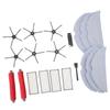 Sweeper Replacement Parts ABS High Efficiency Dust Bag Main Side Brush Filter Ragset for Roborock