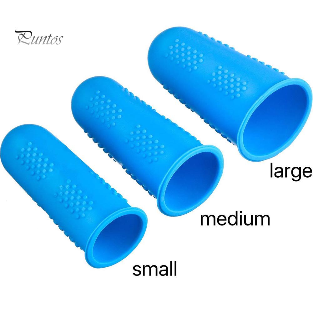 Перчатки Puntos Silicone 3/5/12Pcs Finger Cot Protector Sleeve Cover Anti Cuts Anti-Slip