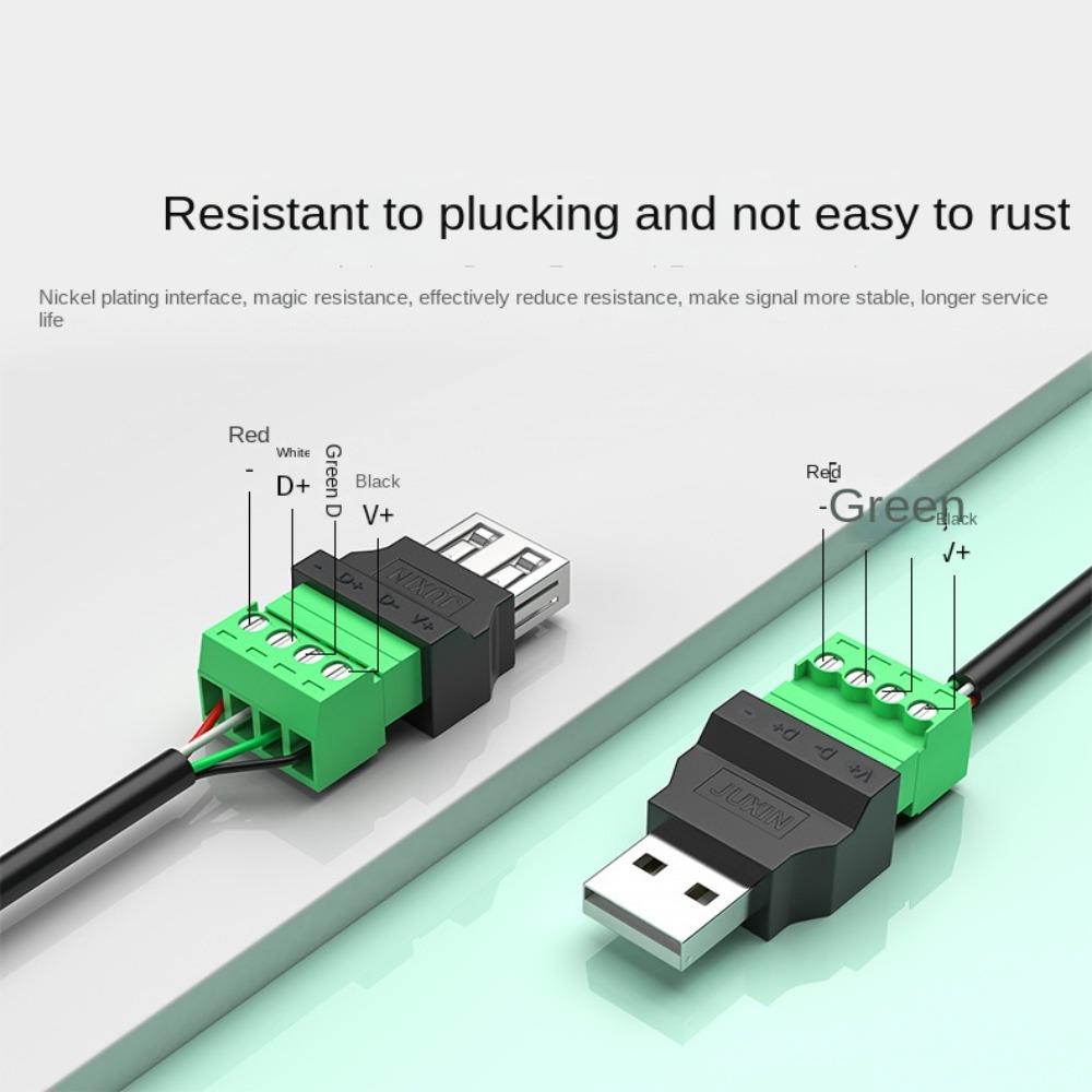 4-контактный разъем USB типа A, 4-контактный разъем типа «папа/гнездо» USB-штекер USB-разъем
