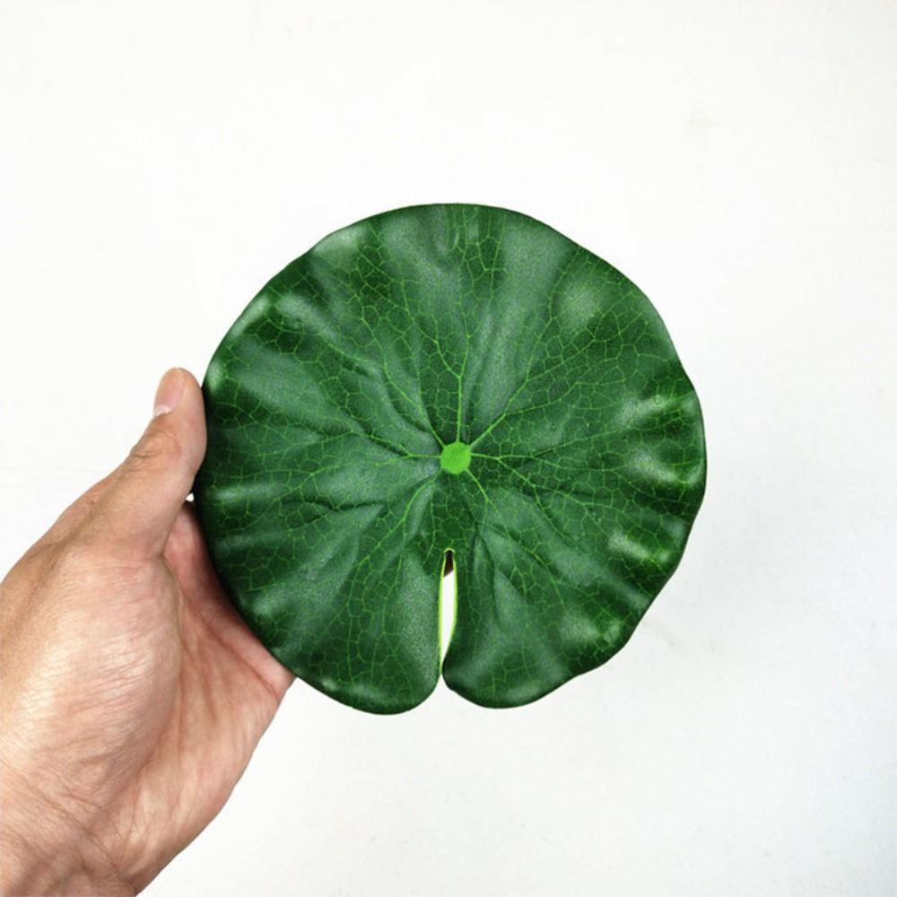 Flower Props Fish Tank Landscaping Floating Lotus Leaf Artificial Plant Water Leaf Fake Lotus