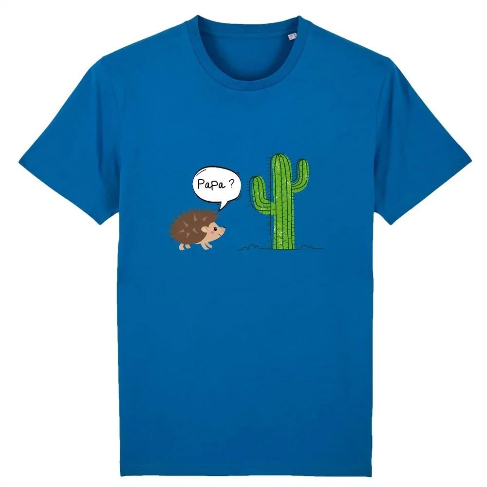 Hedgehog Dad Humor T-shirt Summer Men Women 100% Cotton Casual Loose T-shirt Printed Round Neck Short Sleeve T-shirt Tops