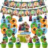 Mirabell and the House Full of Magic Birthday Decoration Party Set Encanto Disney Movie Anime 2 Characters Cute Funny Children Boys Girls Orange Green