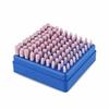 JINTONG Router Bits, 3mm Shank, Cone Head, Ceramic Grinding Stones, Convenient for Polishing, 2 Types and 5 Sizes, Ceramic Buffing Stones, 100-Piece S