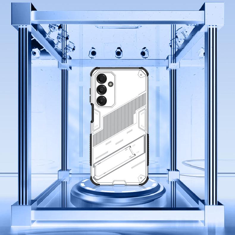 Ударопрочный чехол-подставка из бронированного материала для Samsung Galaxy S26 Ultra S25 Edge S24 Plus S23 FE A15 A25 A35 A54 A55 A16 A26 A36 A56 5G Со скрытым держателем для телефона