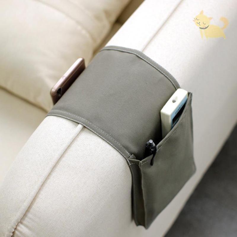 Хлопок Льняной прикроватный мешок для хранения вещей, органайзер для кровати, стола, дивана, пульта дистанционного управления телевизором, подвесная сумка для хранения вещей, держатель для кровати с карманами