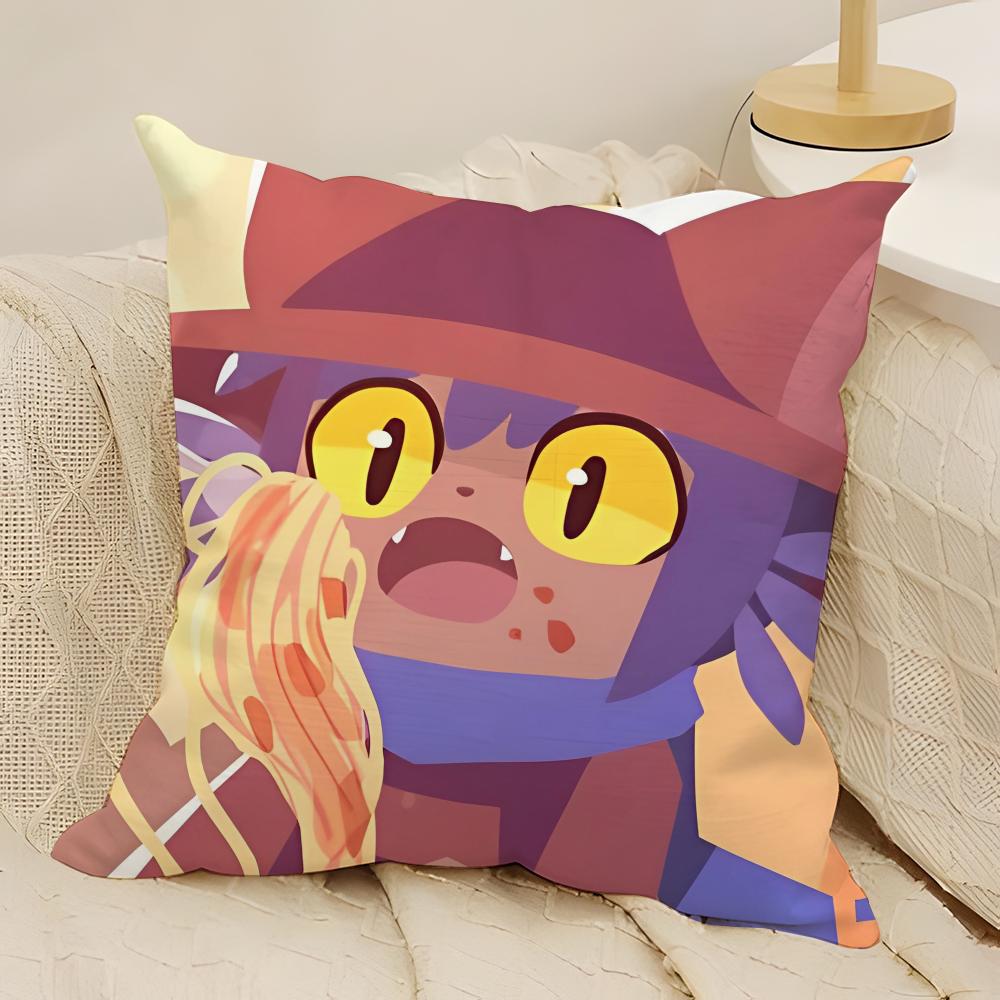 Game One S-Shot N-Nikos Anime Pillow Case Natural Linen Double-Sided Printing Sofa Home Decor Cushion Cover